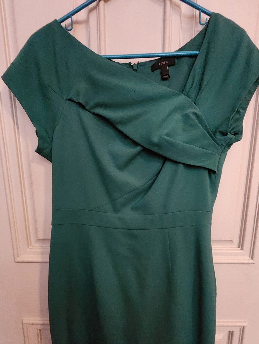 J. Crew Vintage Teal Sheath Dress